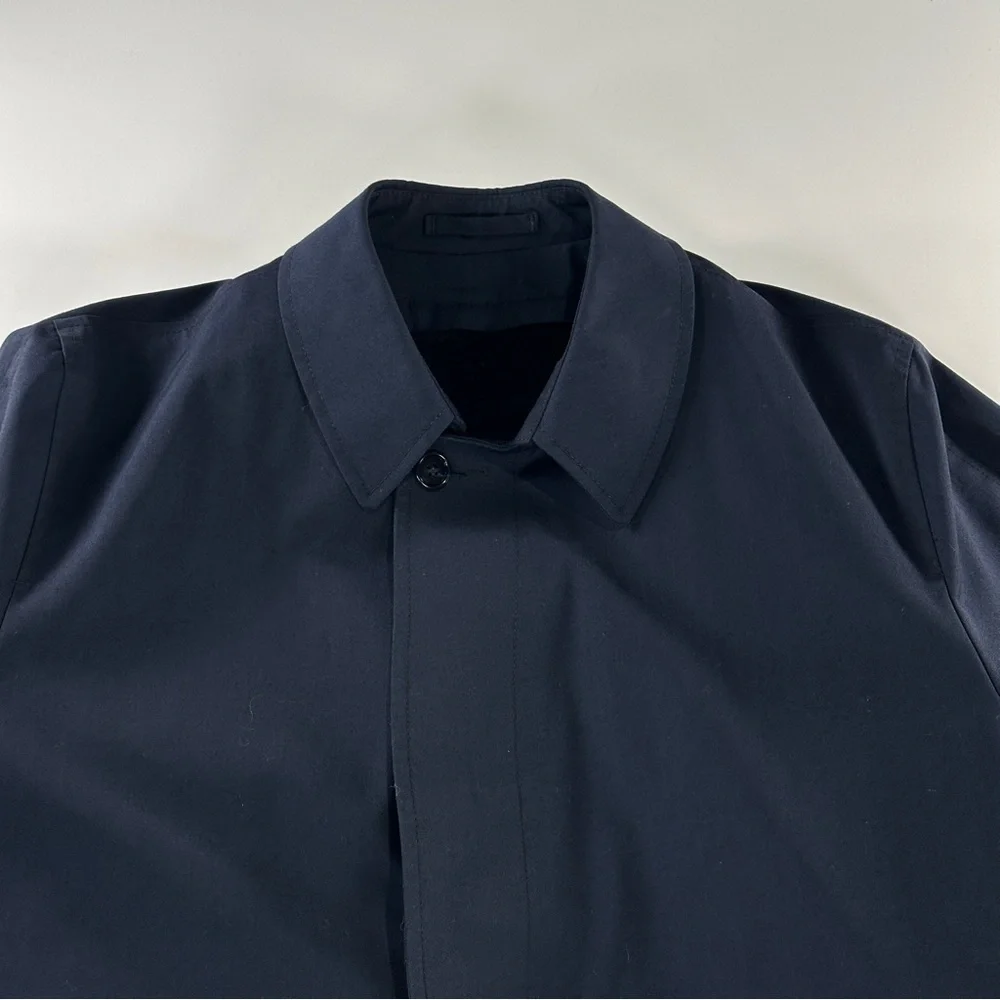 Casualcraft lined overcoat removable liner navy men 40R